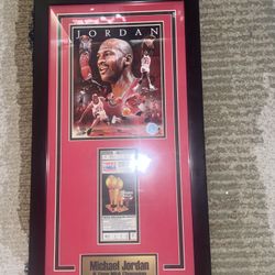 Jordan memorabilia “playoffs ticket”