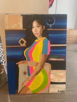 Muse Canvas Painting - 3 ft x 4 ft