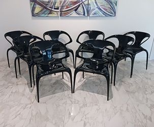 Roche Bobois Dining Chairs by Song Wen Zhong (Set of 8)