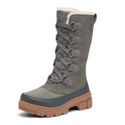 SOREL Women's Tivoli V Tall Waterproof Boot -Quarry, Grill - size 9   