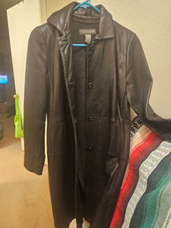 Womans leather coat