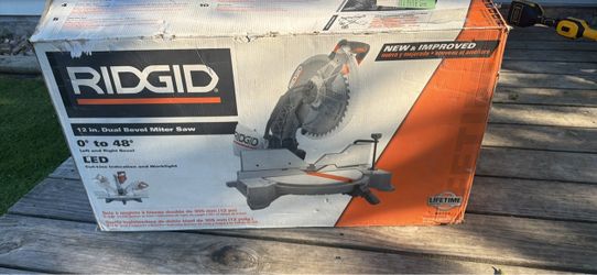 Ridgid 12 in double bevel saw