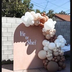 Gender Reveal Wooden Backdrop