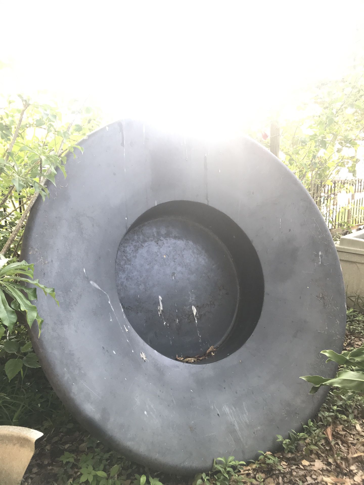 Fiberglass 6ft wide fountain and base