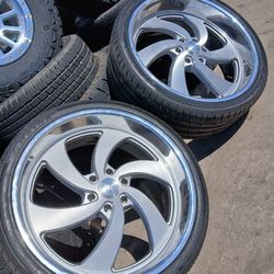 US Mags 24x10-9 Staggered 6x139 With Used Tires🤑💯✅️