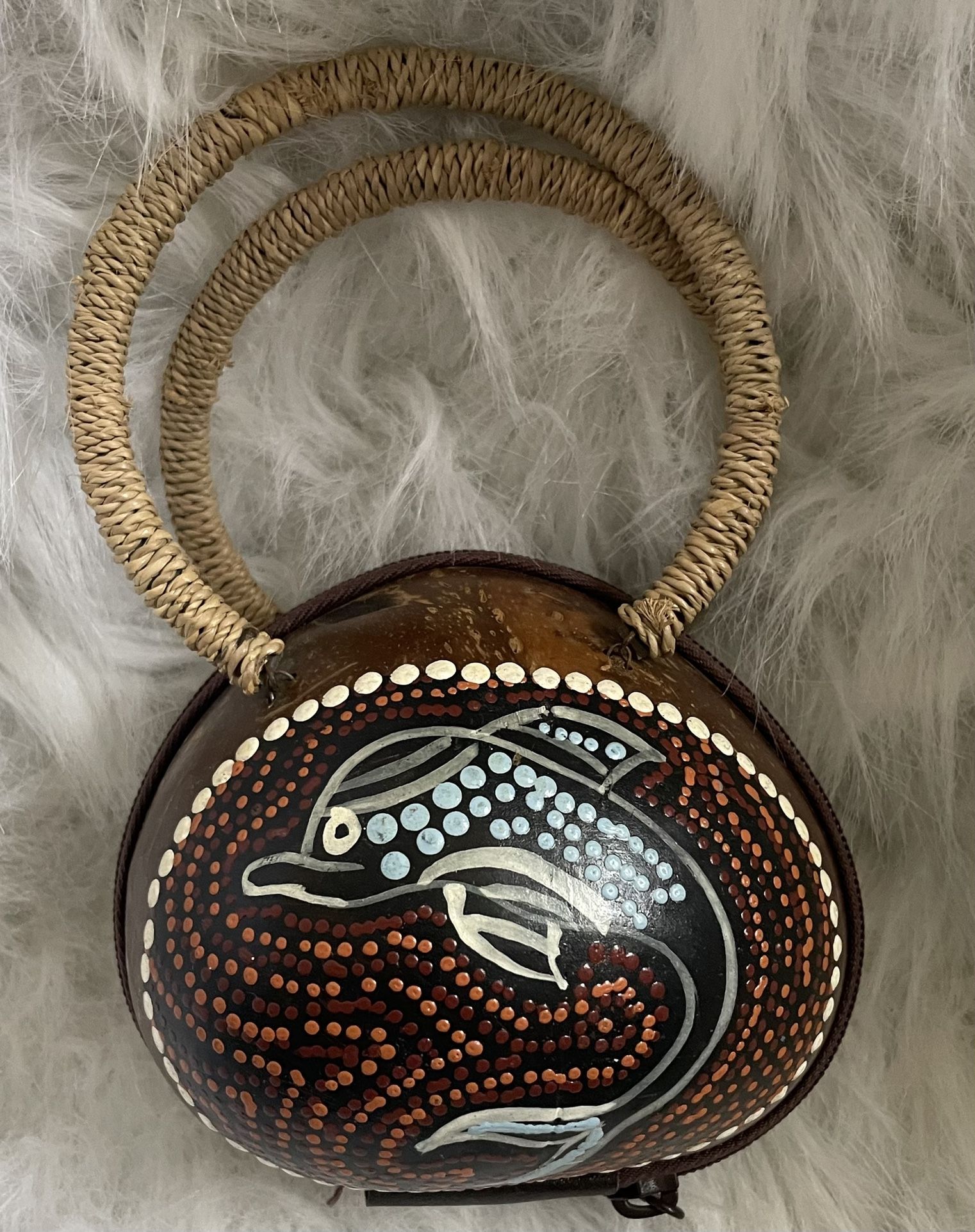 Handmade Coconut Shell Purse 