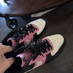 Custom Pink Black Nike Air Force 1 Men’s  Size 11