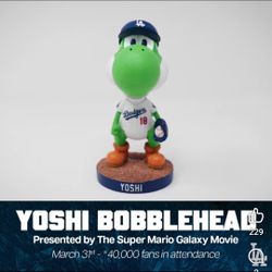 Dodgers yoshi Bobble Head Night