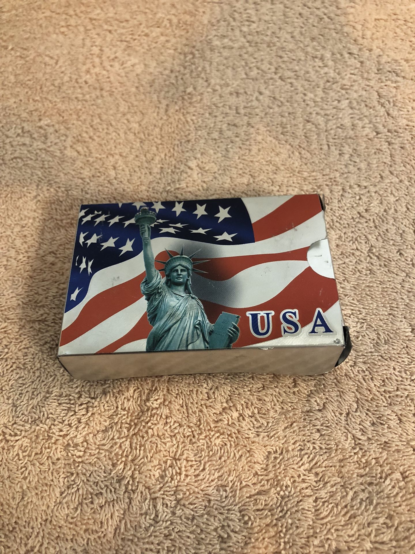 Metallic Patriotic Statue Of Liberty Playing Cards Sealed