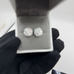 S925 silver Moissanite earrings VVS1 Certified