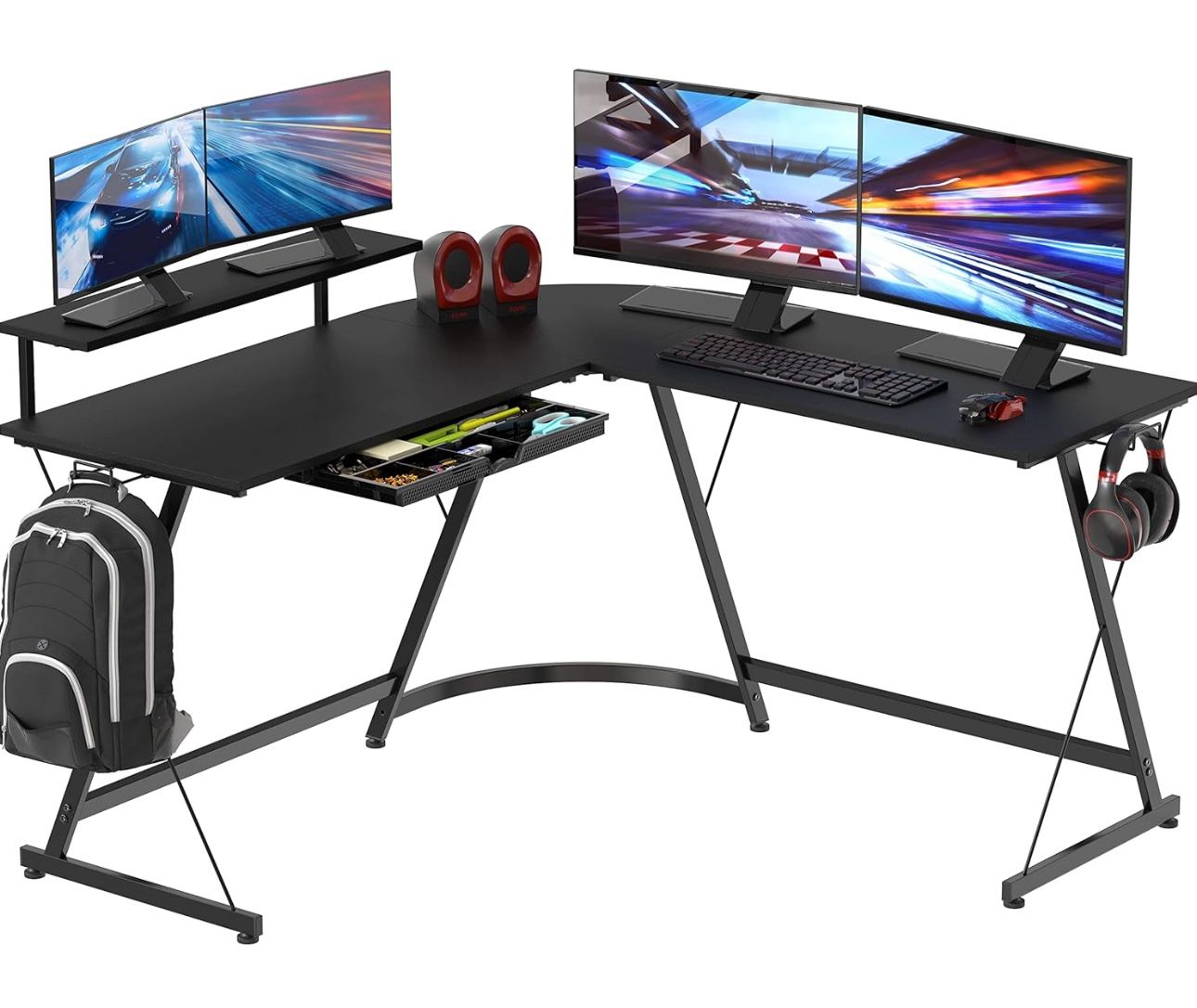 Black L Gaming Desk , Office Desk