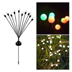 Fafeicy Solar Lawn Light Sensitive Intelligent Decoration Light for Yard Garden (8 Colorful Light)