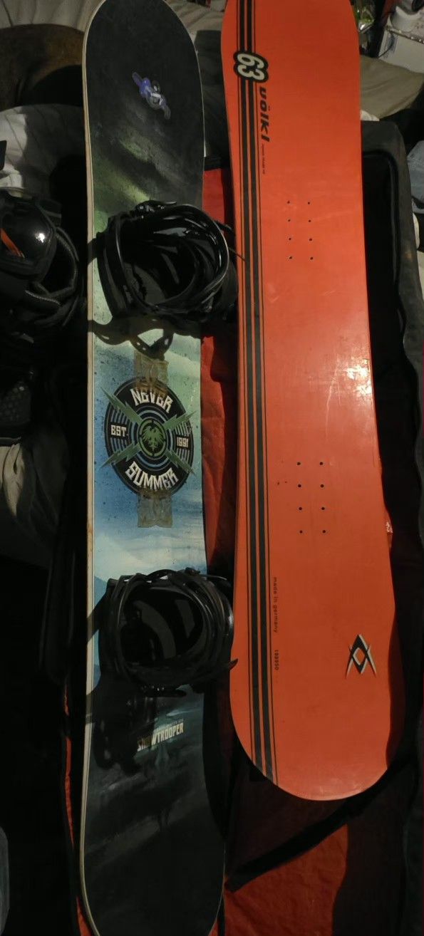 Snowboards, Bindings, And Boots