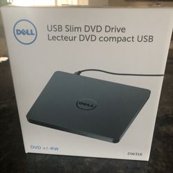 Dell Slim External DVD Drive, New