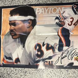 Walter Payton 1993 Upper Deck Poster
