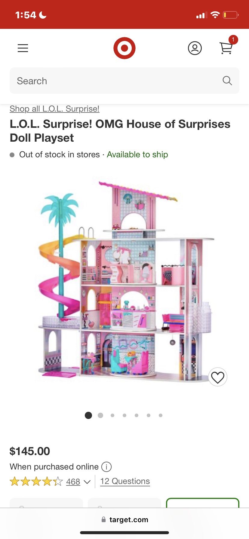 LOL Surprise! OMG House Of Surprises Doll Playset (unboxed)
