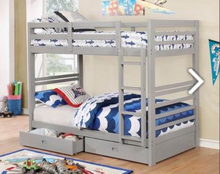 TWIN OVER TWIN BUNKBEDS ( FREE DELIVERY )