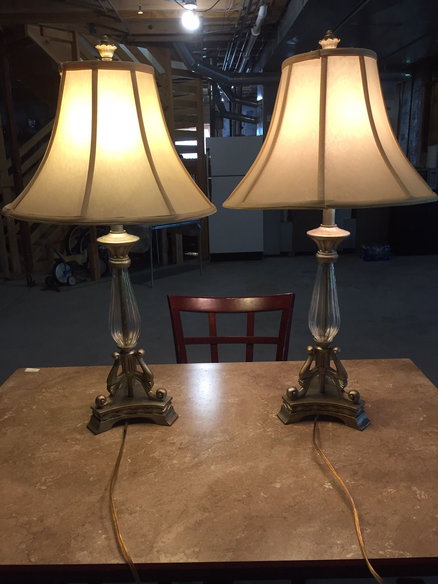 Set of matching decorative lamps