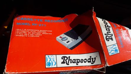 Brand new cassette recorder