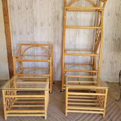 Vintage Bamboo Set 4 Pc