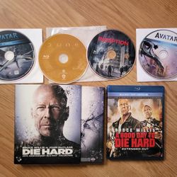 Blu-ray movies Avatar, Avatar 2 The Way of Water, Dune, Inception, Die Hard 1-5 Collection Action Sci-Fi BD Film Disc Fantasy