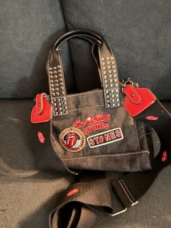 The Rolling Stones Patch Handbag with Crossbody Strap