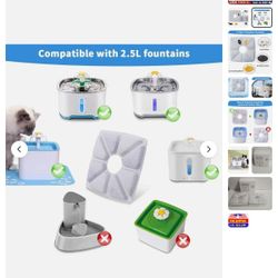 16pcs 8 Grid Pet Water Fountain Filters (37)