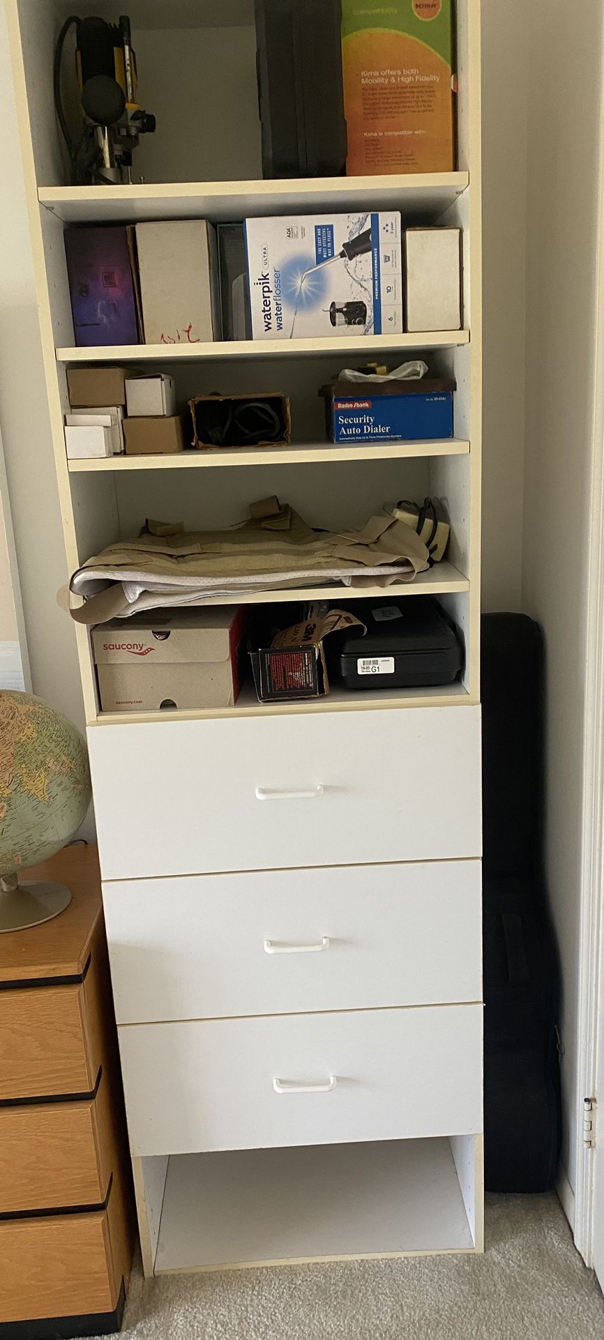 Two Closet Organizer Shelves/3drawer Units