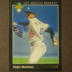 1993 Pinnacle Pedro Martinez Los Angeles Dodgers #259 Rookie Prospect Baseball Card Vintage Collectible Sports MLB