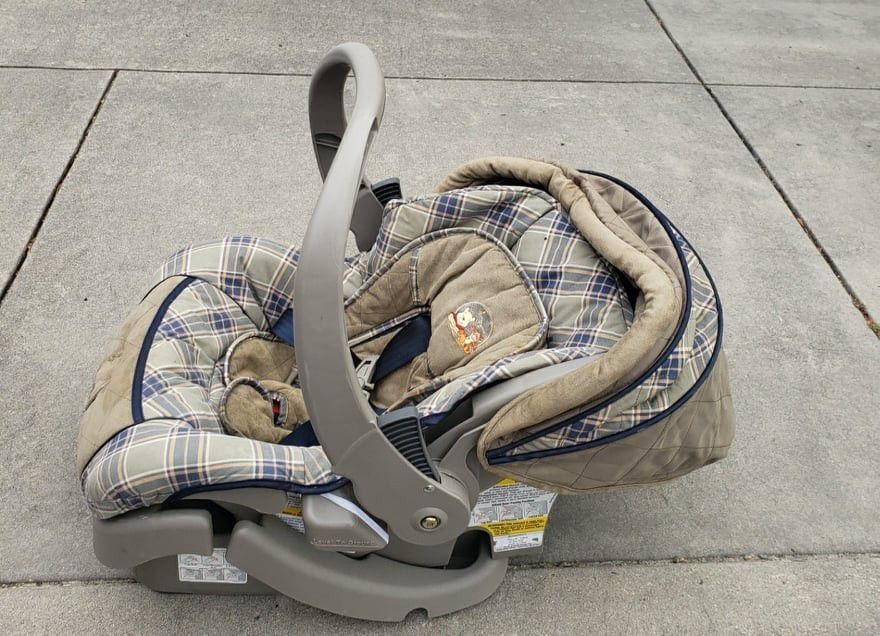 Car Seat with base and padded interior