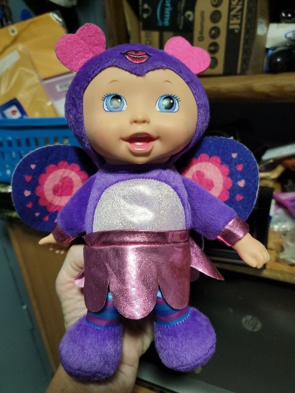 11 Inch Doll Dressed As Butterfly Press Her Tummy And There Are Magical Sounds