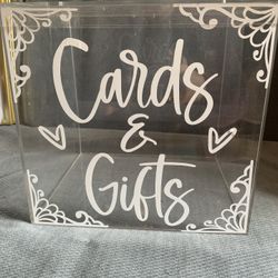 Wedding Card And Money Box  $25 Obo