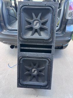 2 kicker 15s l5 subwoofers subs bajos ported box