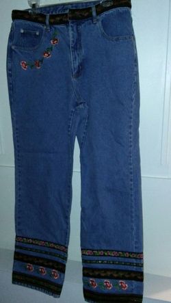 FLASH PRICE REDUCE $17. Gorgeous Jean Original ADRIANA SPORT Size14 and 100 % COTTON