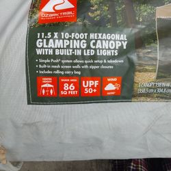 Canopy Hexagonal Con Luces Integradas 