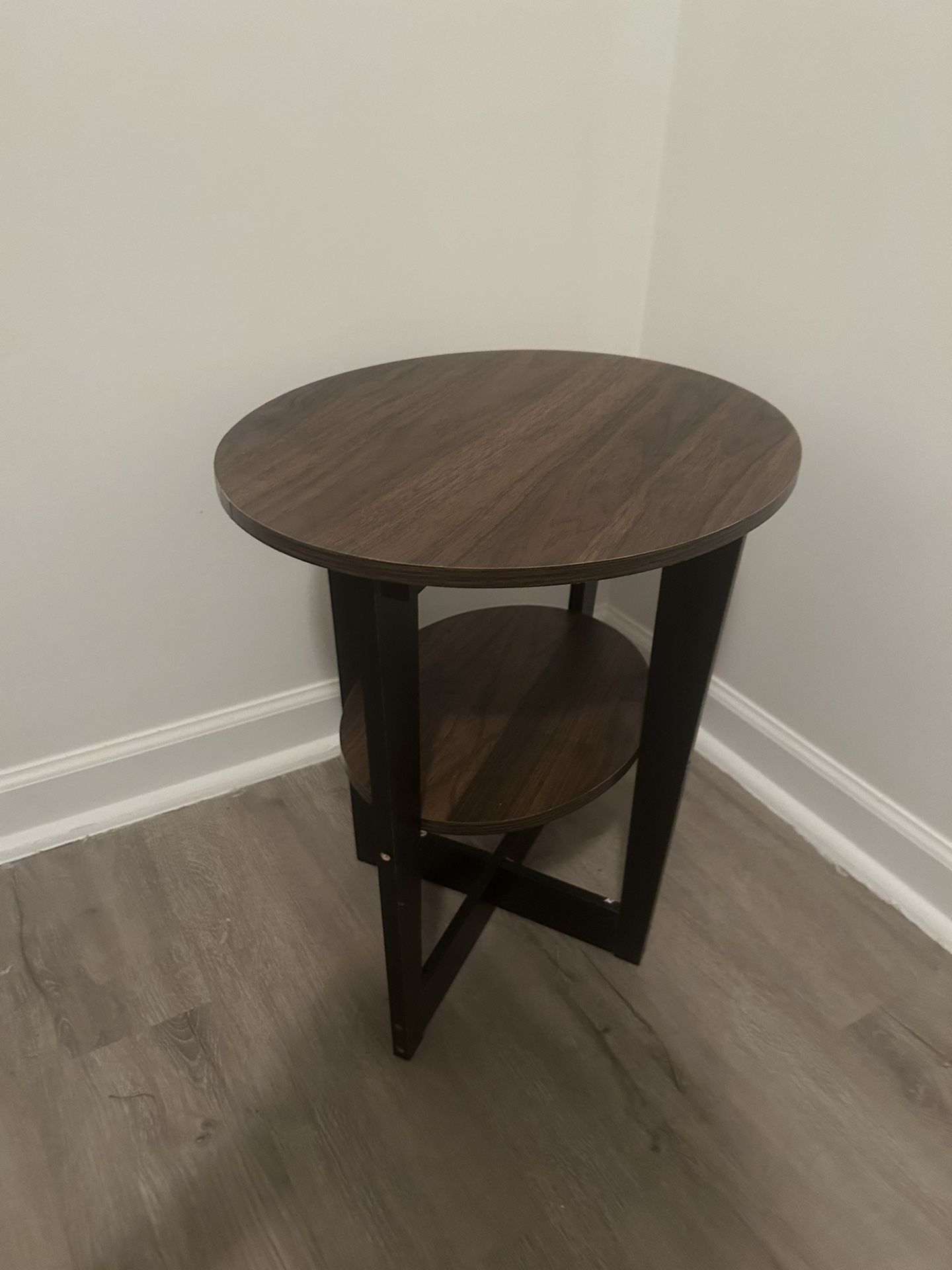 Side Table End Table Brown