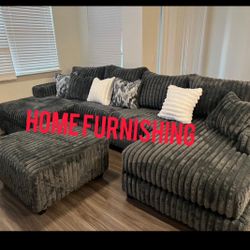 Furniture, living room fabric sectional