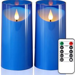 NURADA 3"X6"Flickering Flameless Candles