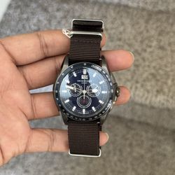 EMPORIO ARMANI ARS-9104 Analog Quartz Watch Navy Dial Stylish Japan