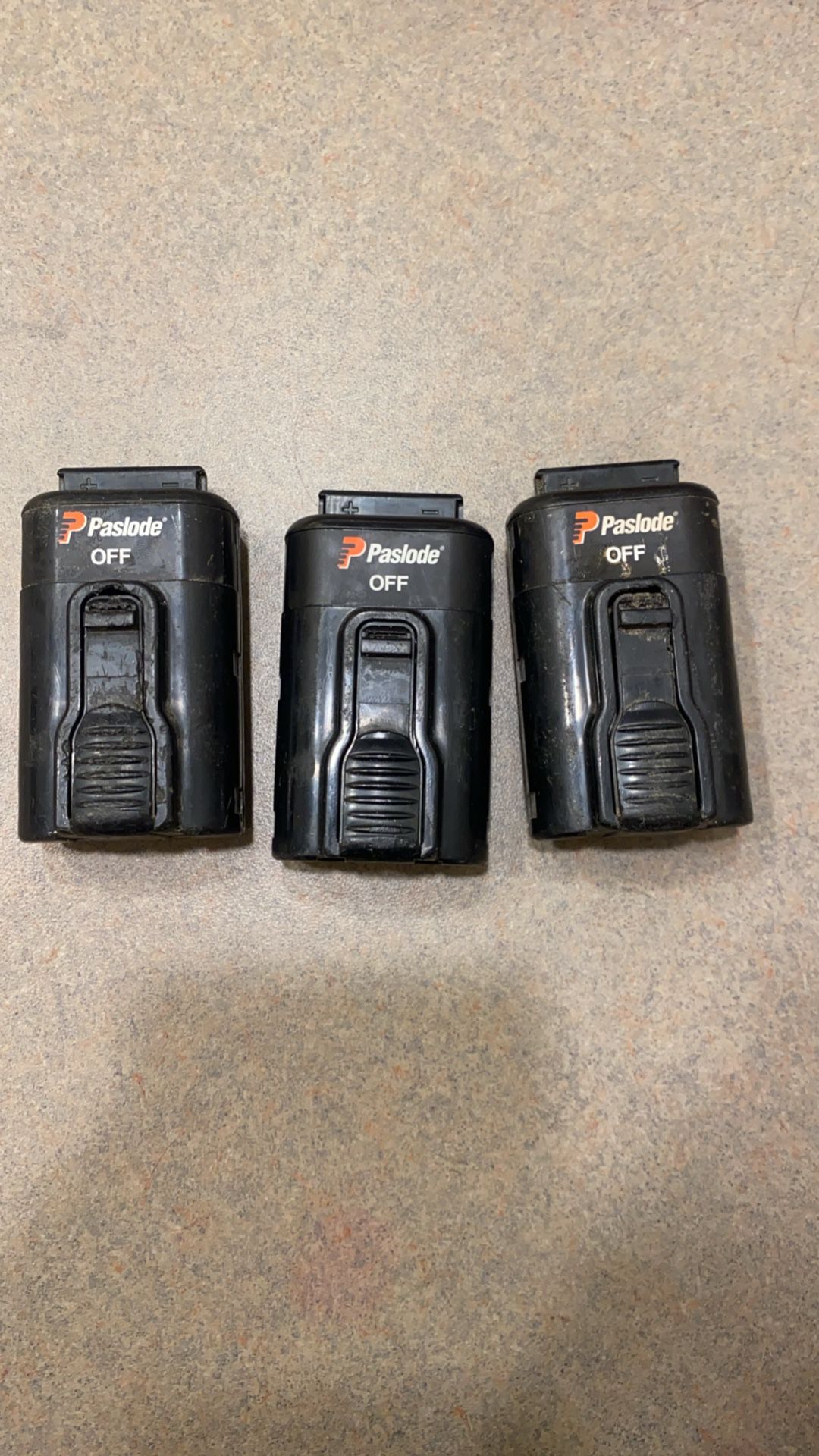 3 Paslode Batteries