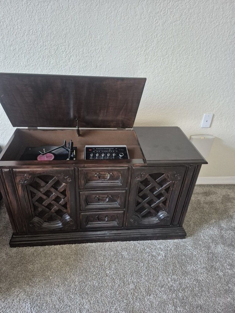 Vintage Record Console