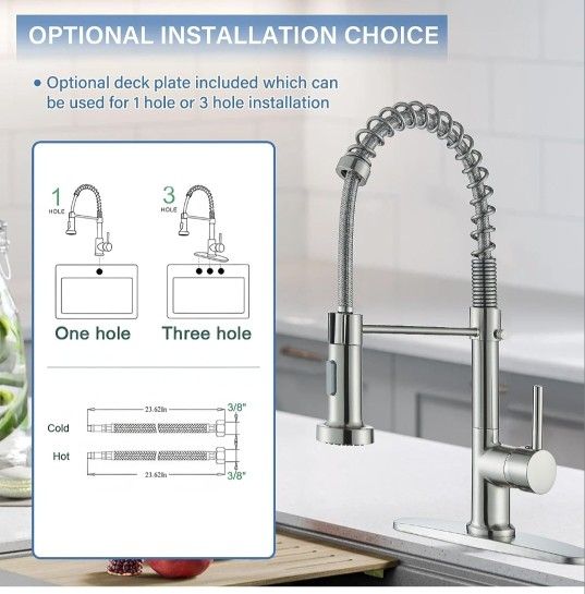 Brand New Brushed Finish Pull Out Faucet New Grifo De Cocina