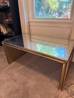 Glass Top Coffee Table with Gold Frame -  Julian  Chichester