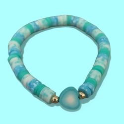 Cute Blue Heart Bracelet! 