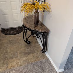 Set of four pieces including: center table, two side tables, and entrance table