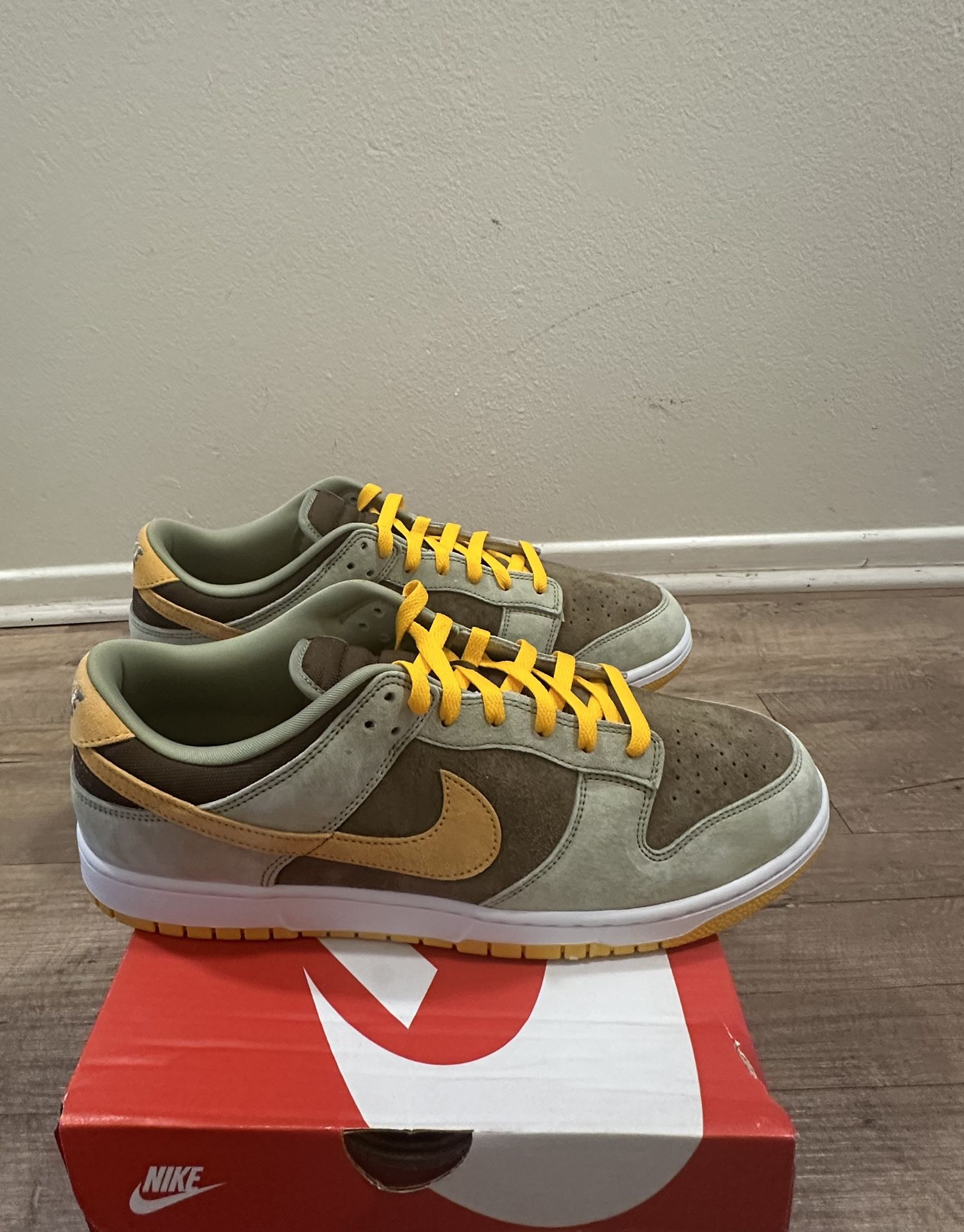 New Mens Nike Dunk Low Dusty Olive 🫒 Sz 14