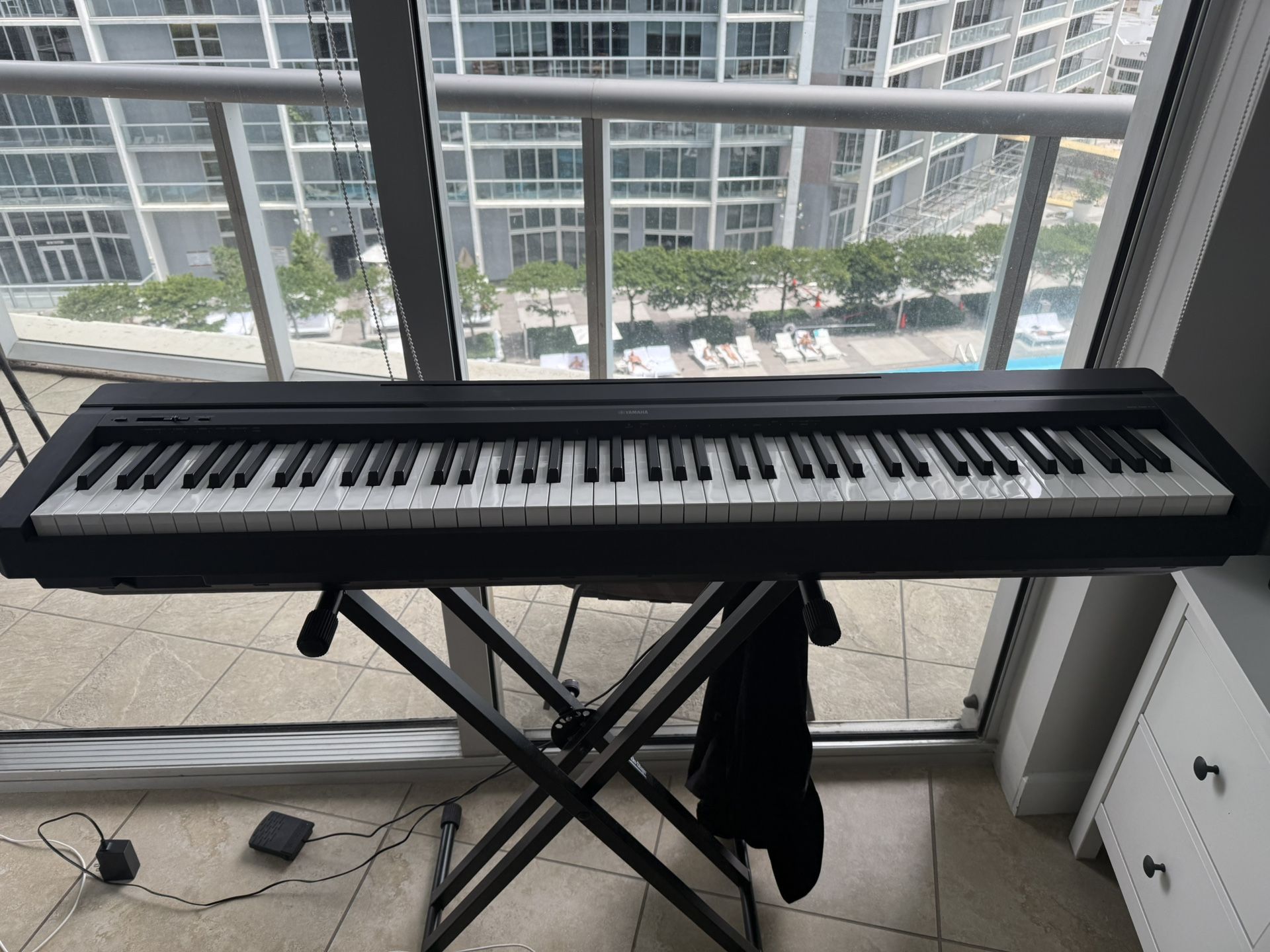 Yamaha P-45 88-Key Weighted-Action Digital Piano Black