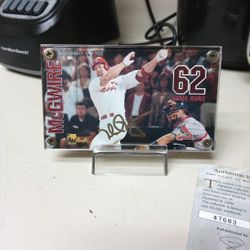 McGwire 62 Home runs Authentic Images 24k