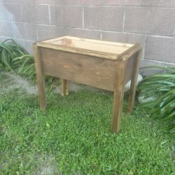Big Wooden Planter Made From Cedar