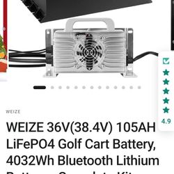 WEIZE  ;  36 V GOLF CART BATTERY SYSTEM 